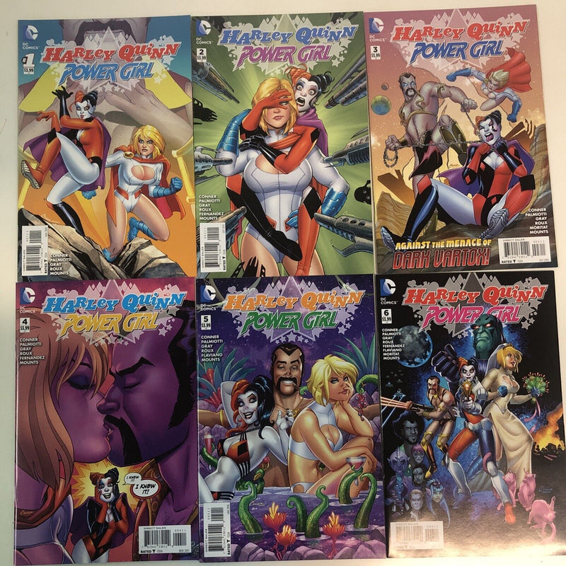 Harley Quinn Power Girl (2015) Complete Mini Set