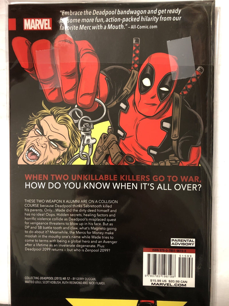 Deadpool: World’s Greatest Deadpool Vs. Sabretooth Vol.3 Duggan Marvel (2014) HC