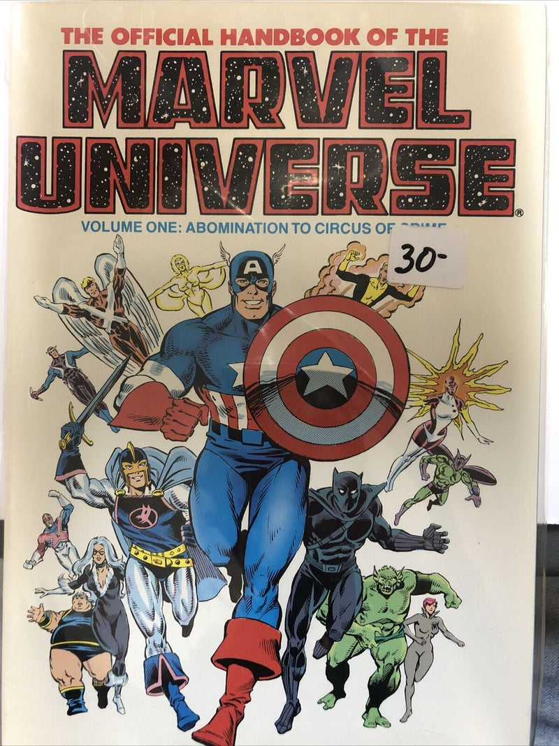 The Official Marvel Universe Vol.1 Abomination To Circus... (1990) Marvel TPB SC