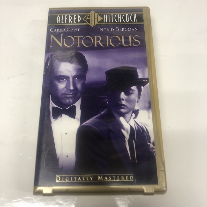 Notorious (1998) VHS • Cary Grand • Ingrid Bergman • Anchor Bay•Alfred Hitchcock