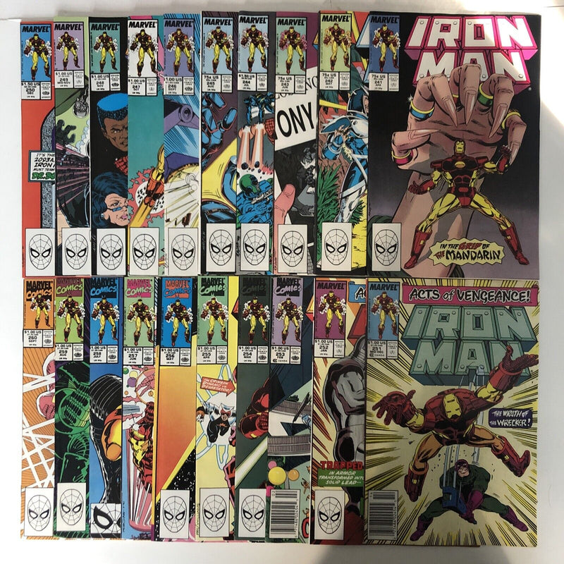 Iron Man(1987) #220-260,262-290,292-295+Annual #8-14 (VG/F To F/VF) (282 VG)