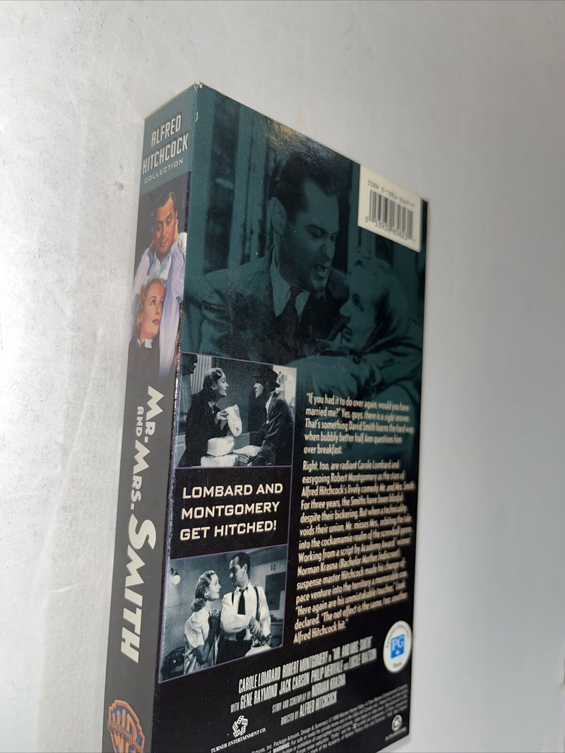 Mr. and Mrs. Smith (VHS, 2000, B&W) Alfred Hitchcock • Carole Lombard