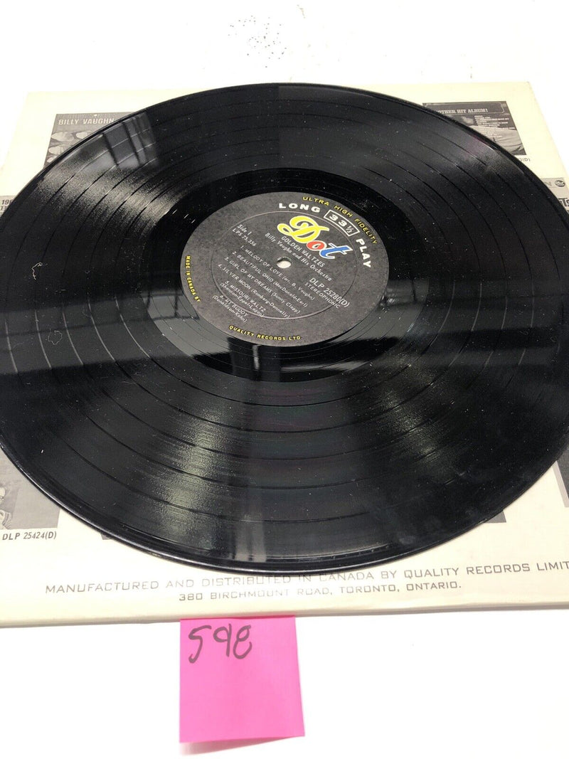 Billy Vaughn Golden Waltzes Vinyl LP Album