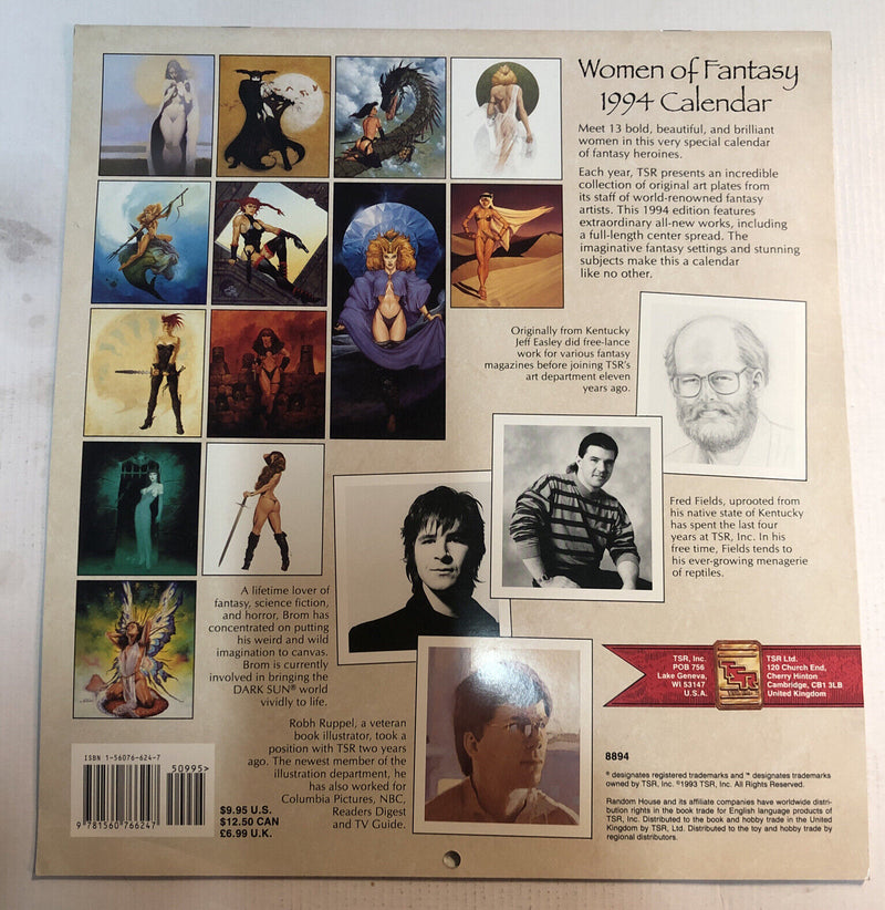 Women Of Fantasy (1994) Calendar ~Fred Fields