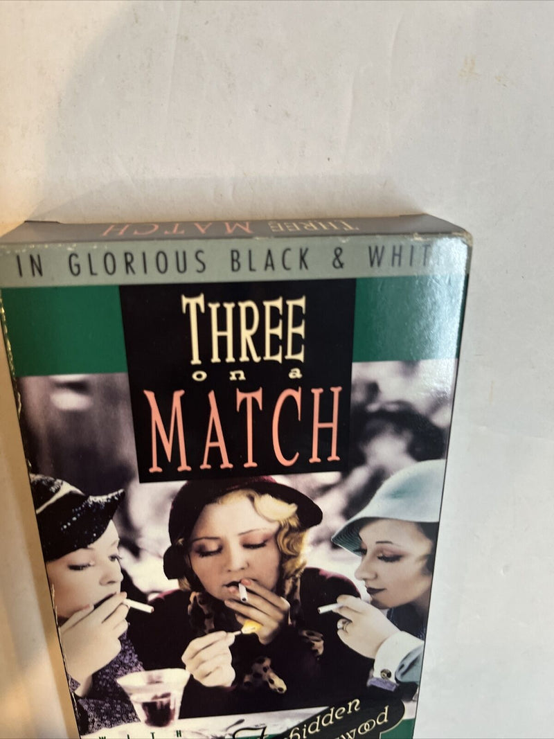 Three on a Match (VHS, 1991) Betty Davis • Joan Blondell • Ann Dvorak | MGM/UA