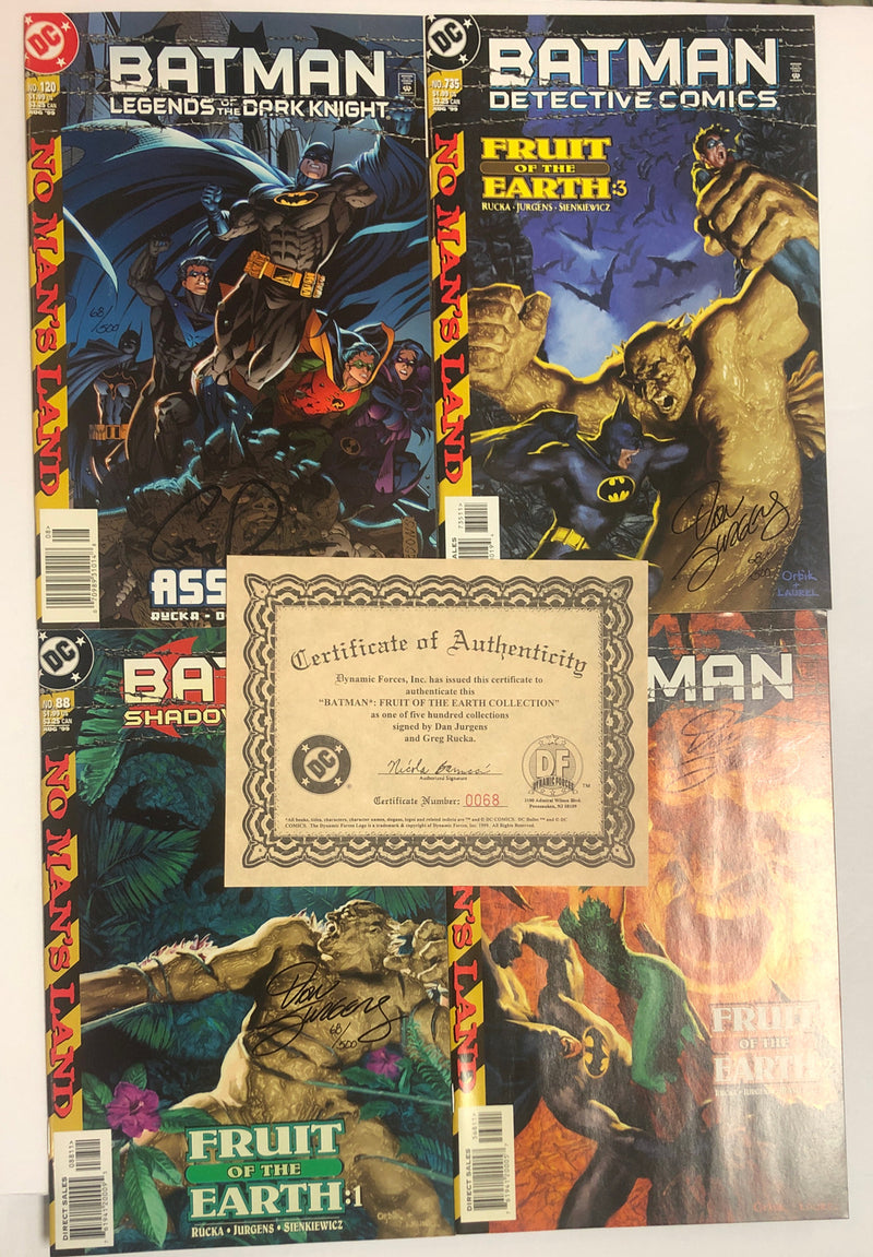Batman Fruit Of The Earth Collection Signed By Dan Jurgens & Greg Rucka (NM)