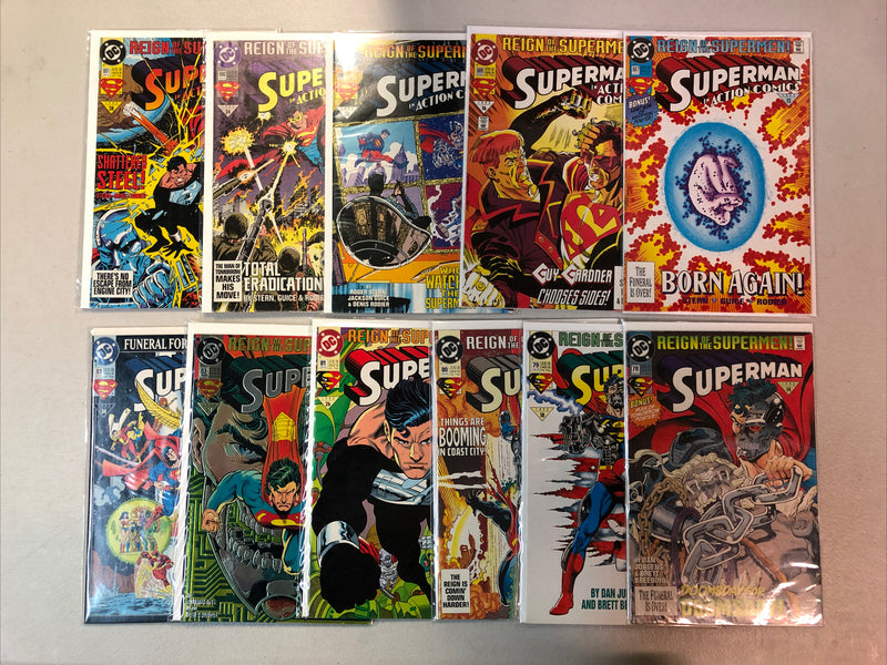 Superman (1992) Death Of, Funeral For A Friend, Reign Of The Supermen storyline