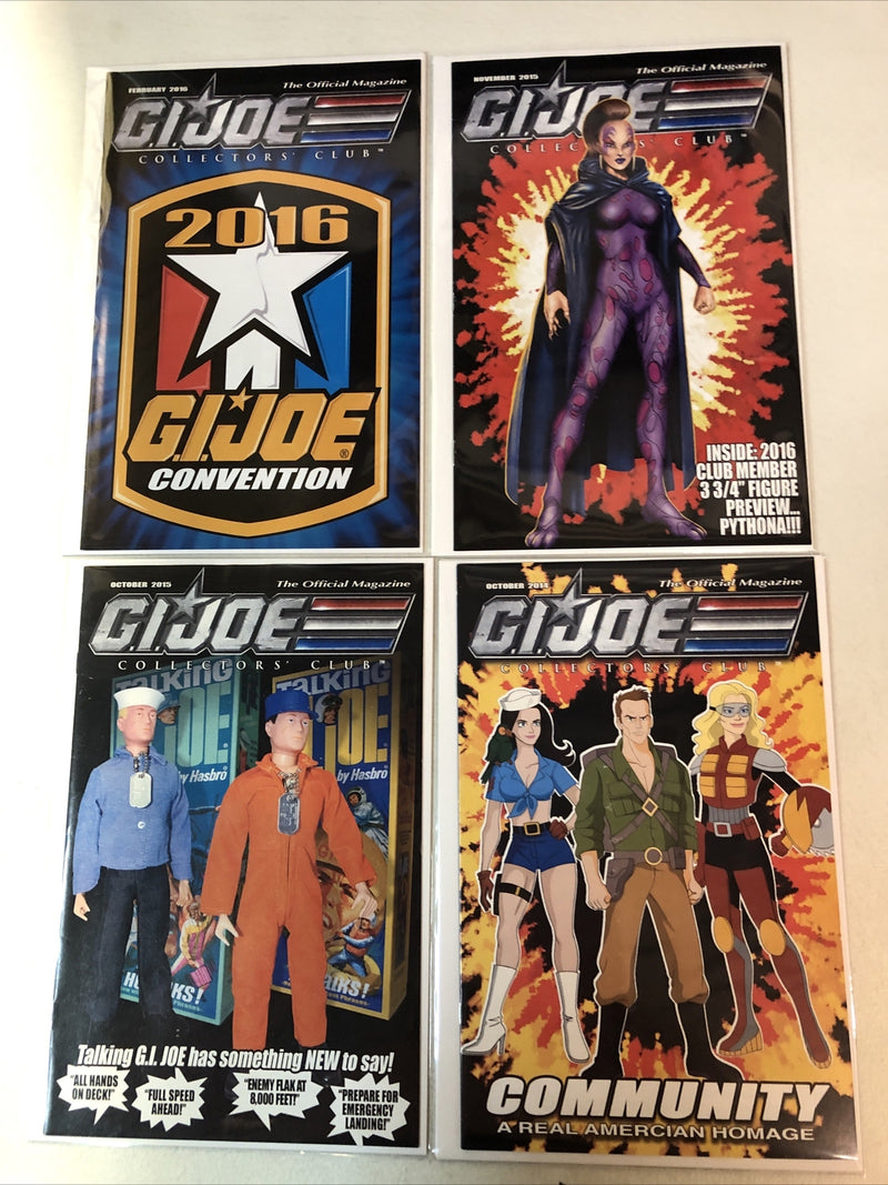 G.I. Joe G.I.Joe Collector’s Club Official Magazine Lot 8 different issues Set