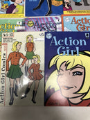 Action Girl (1998)Set Of 16 Issues Comics Slave Labor Graphics Elizabeth Watasin