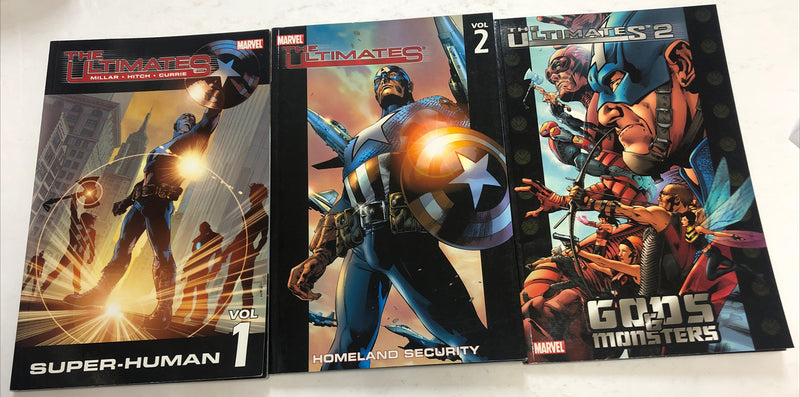 The Ultimates: Super Human- Homeland Security- Gods&Monsters Marvel B.M.Bendis
