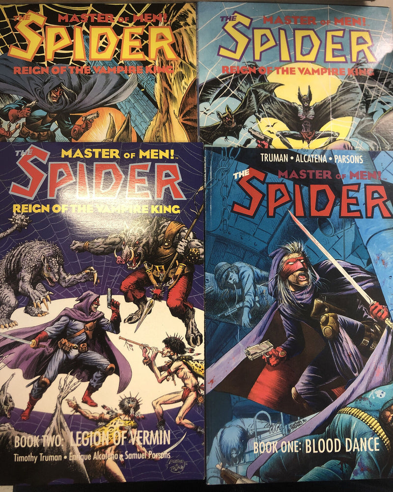 The Master Of Men! The Spider Book 1 To 3 + Book 1 Blood Dance  SC TPB