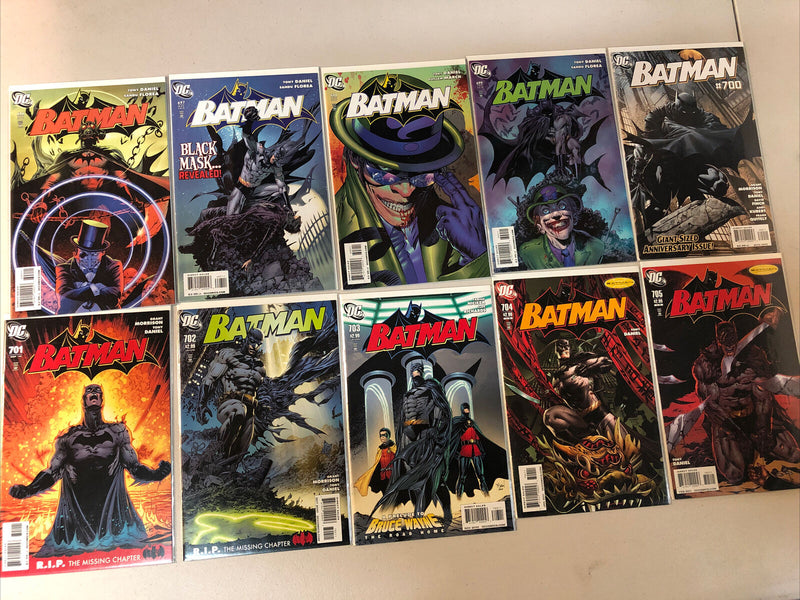 Batman  (2003) #620-713 Missing #635,638,655,656,664,666, 707 DC Comics NM Set