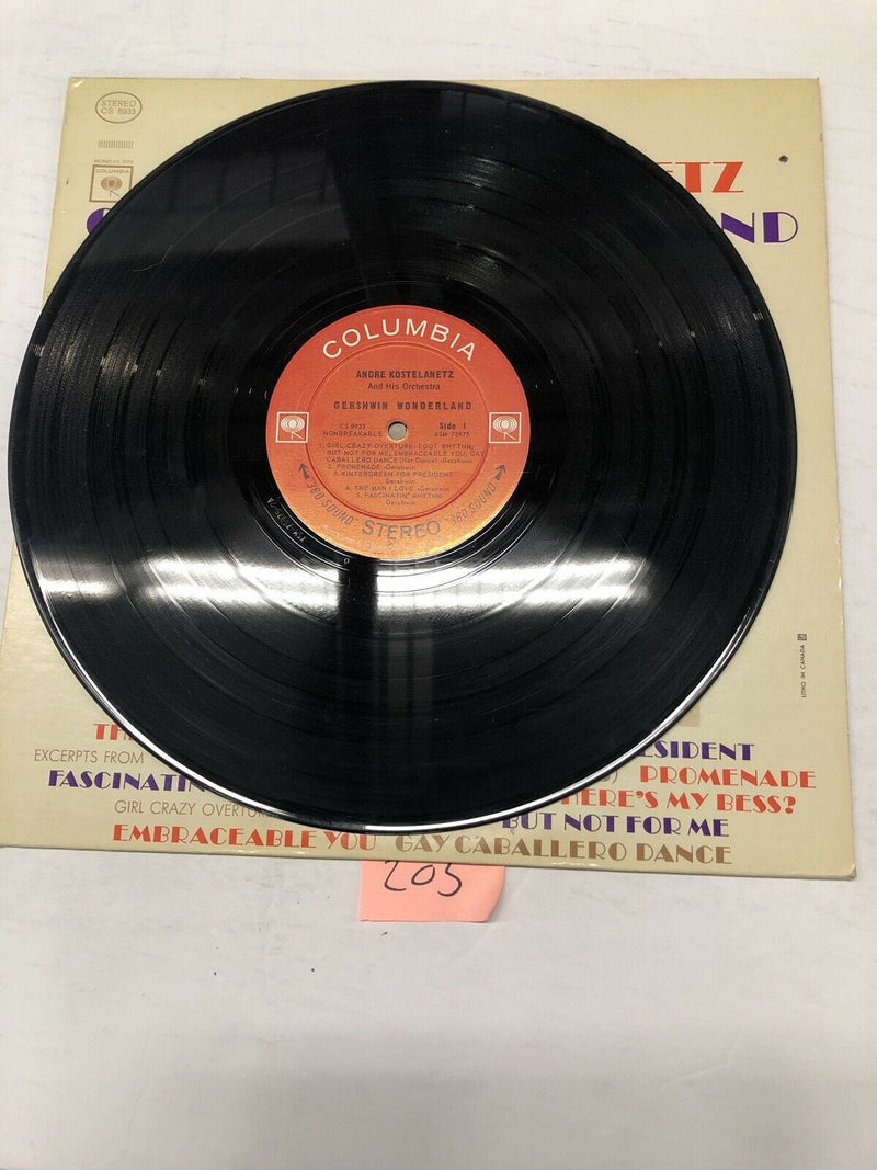Andre Kostelanetz Gershwin Wonderland  Vinyl LP Album