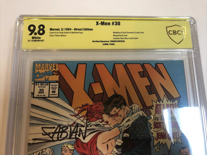 X-Men (1994) # 30 (CBCS 9.8 WP) Verified Signature Fabian Nicieza # 888 / 7500