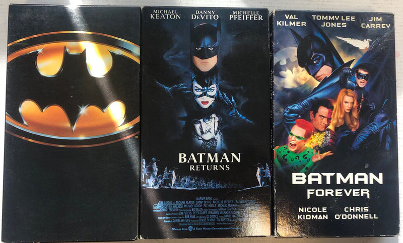 Batman (1989-1995)Lot: Batman - Batman Return’s - Batman Forever VHS