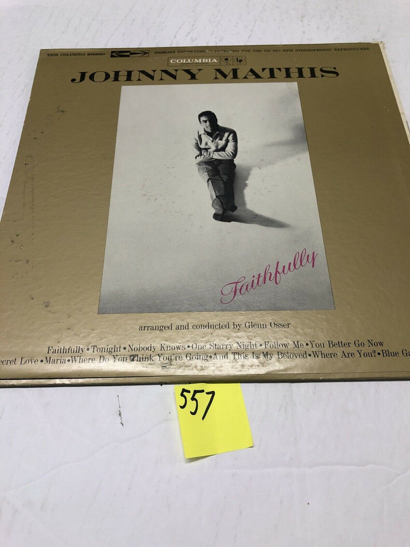 Johnny Mathis Faithfully  Vinyl LP Album