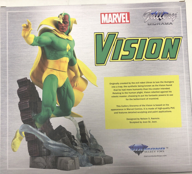 Diamond Select Marvel Gallery Comic Vision PVC Statue !