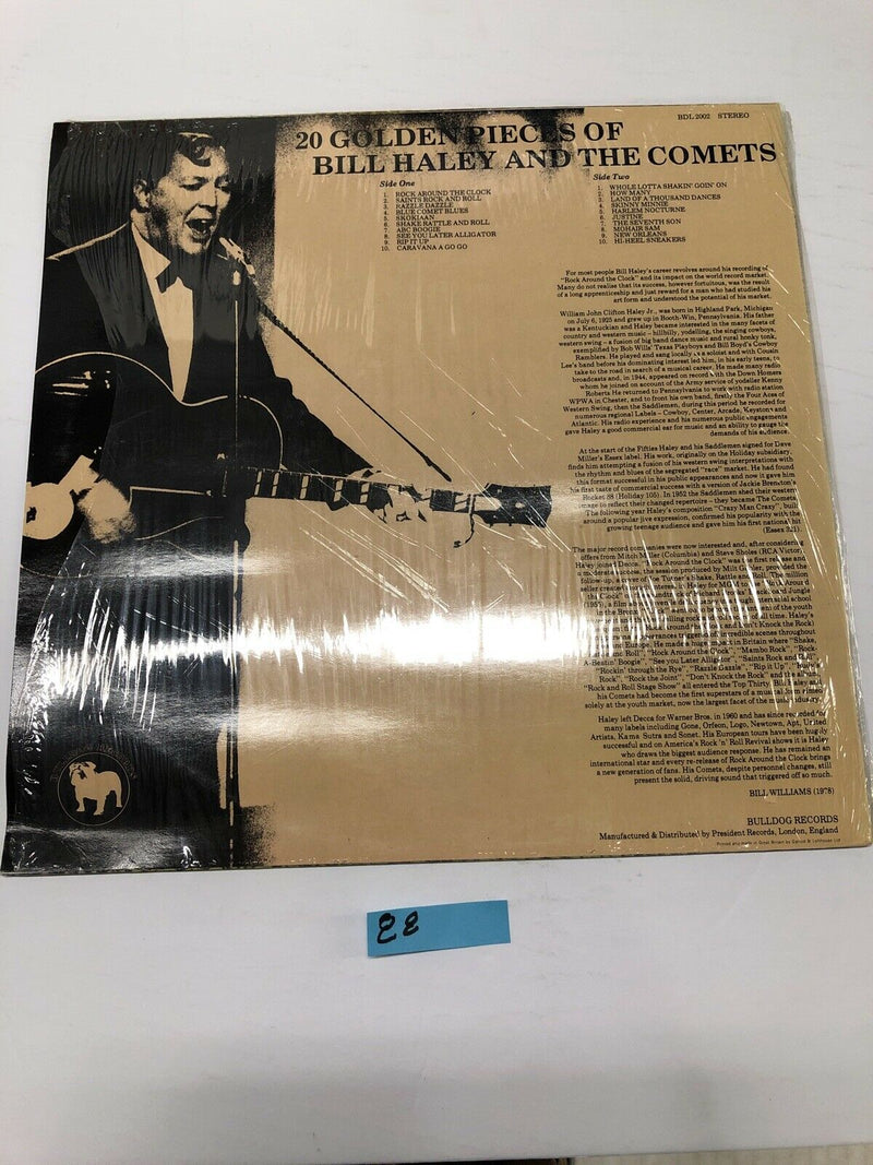 Bill Haley And The Comets 20 Golden Pieces Of Vinyl LP Album