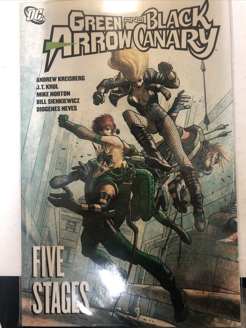 Green And Black Arrow Canary: Five Stages (2010) Dc Comics TPB SC Mike Norton