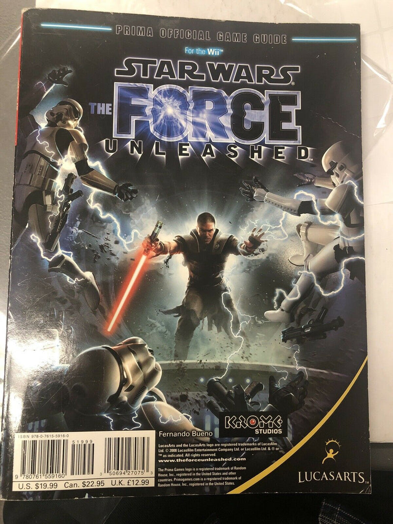 Star Wars The Force Unleashed (2008)Prima Official Game Guide Lucasfilm Xbox PS3