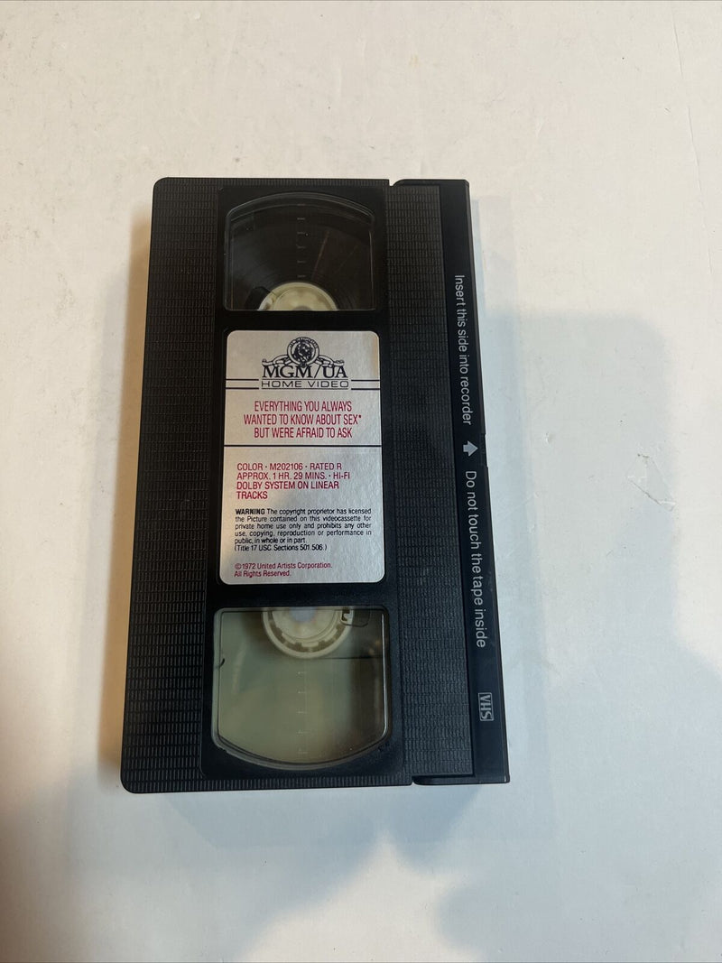 Everything You Always Wanted to Know About Sex, But Were Afraid to Ask (VHS,...