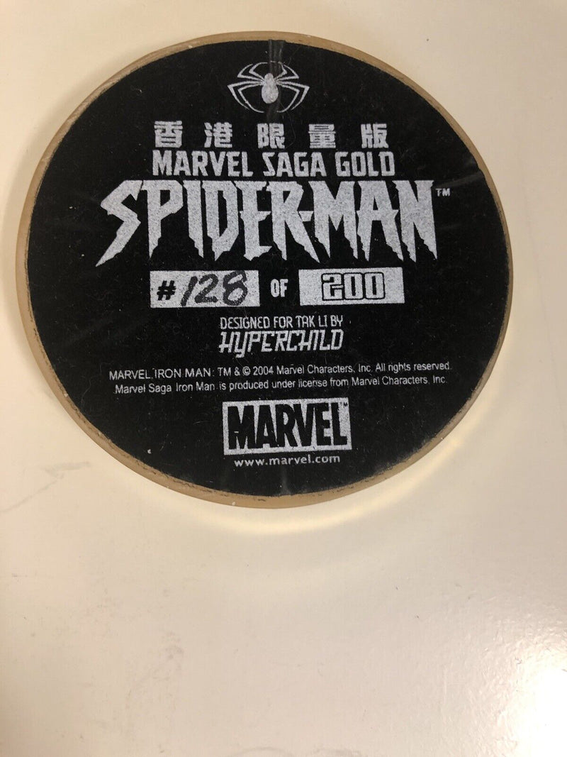 Hyperchild Marvel Saga Gold Spiderman Statue Hong Kong Special Edition