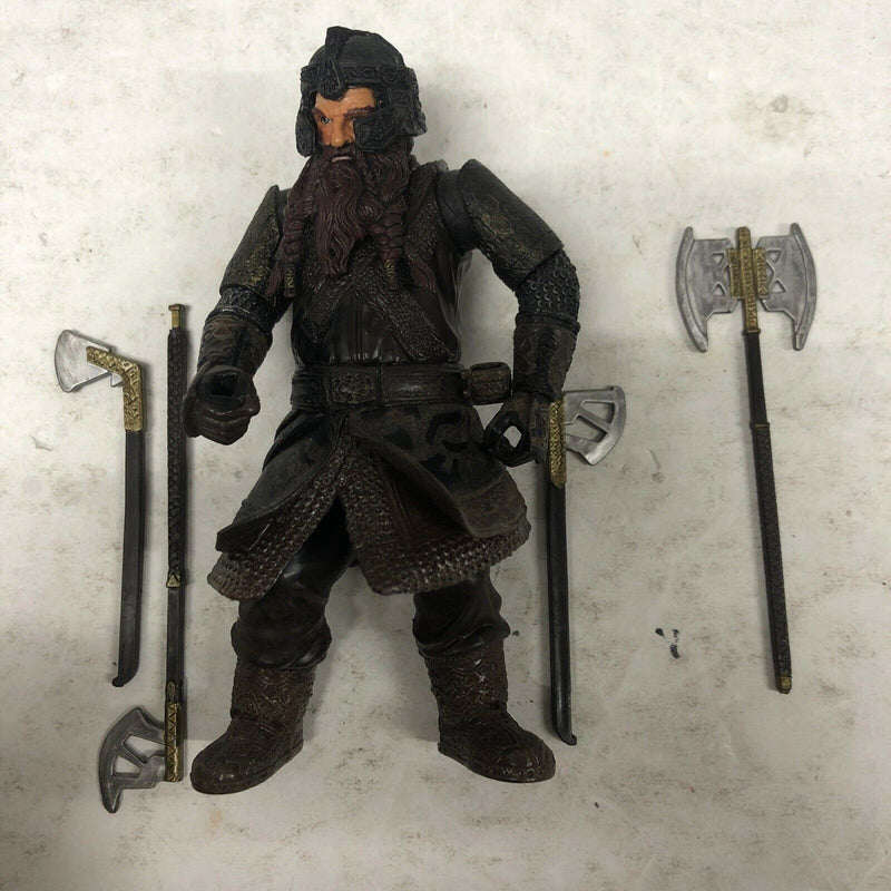Lord of the Rings Gimli 4.5" Action Figure LOTR Helm’s Deep 2002 Complete Mint