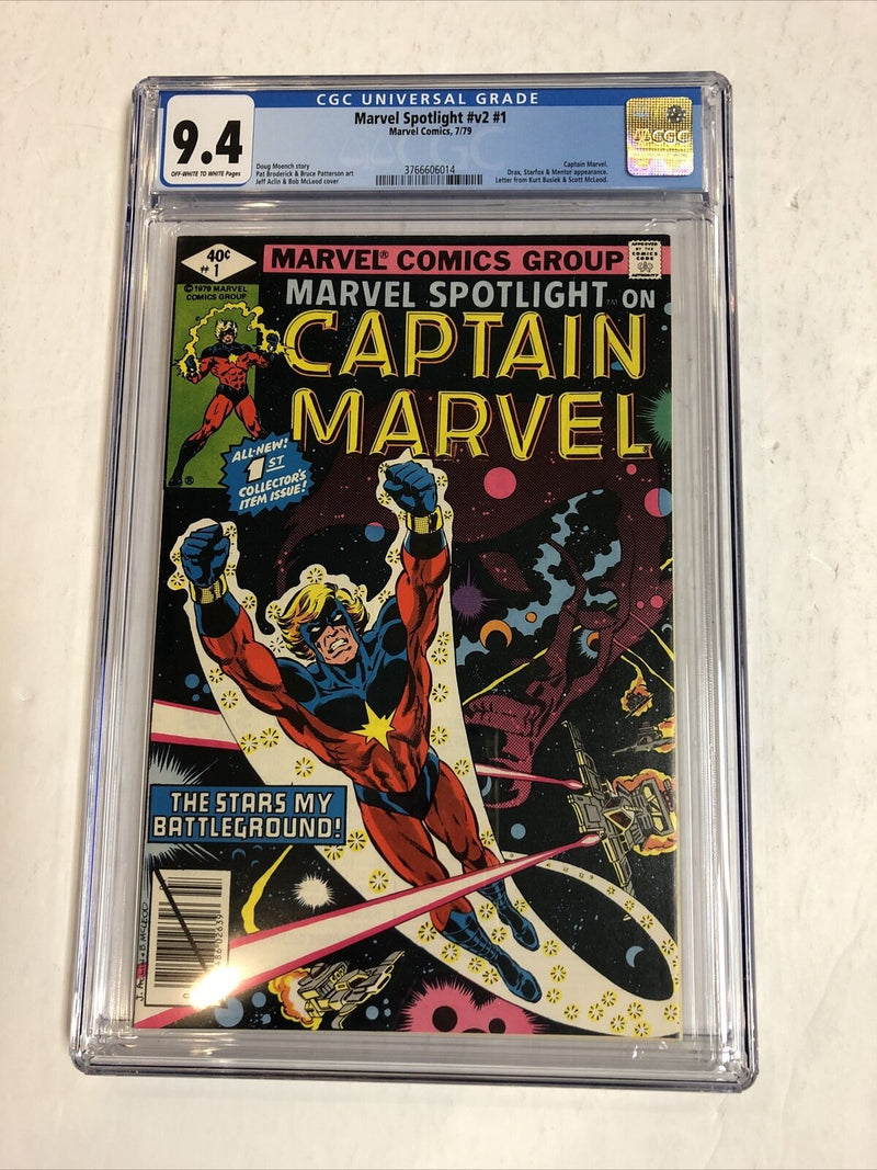 Marvel Spotlight V2 (1979) #6 CGC (9.4 NM OFWTWP) | Captain Marvel # 1