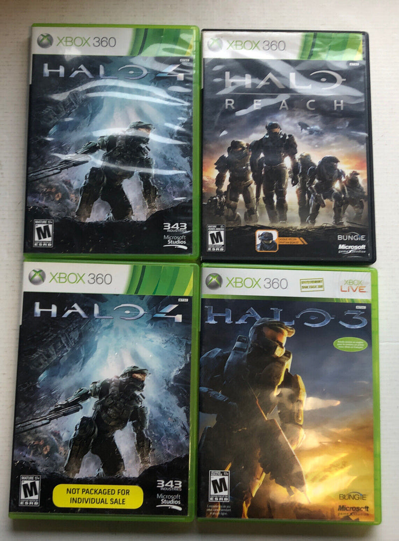 Xbox360 Halo 3,Halo Reach,halo4, Halo4 Not For Individual Sale bundle(1999-2012)
