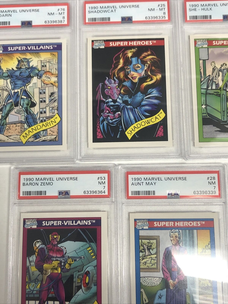 1990 Marvel Universe Marvel Comics  Super heroes-Villains 20 PSA Card Grade 7-8