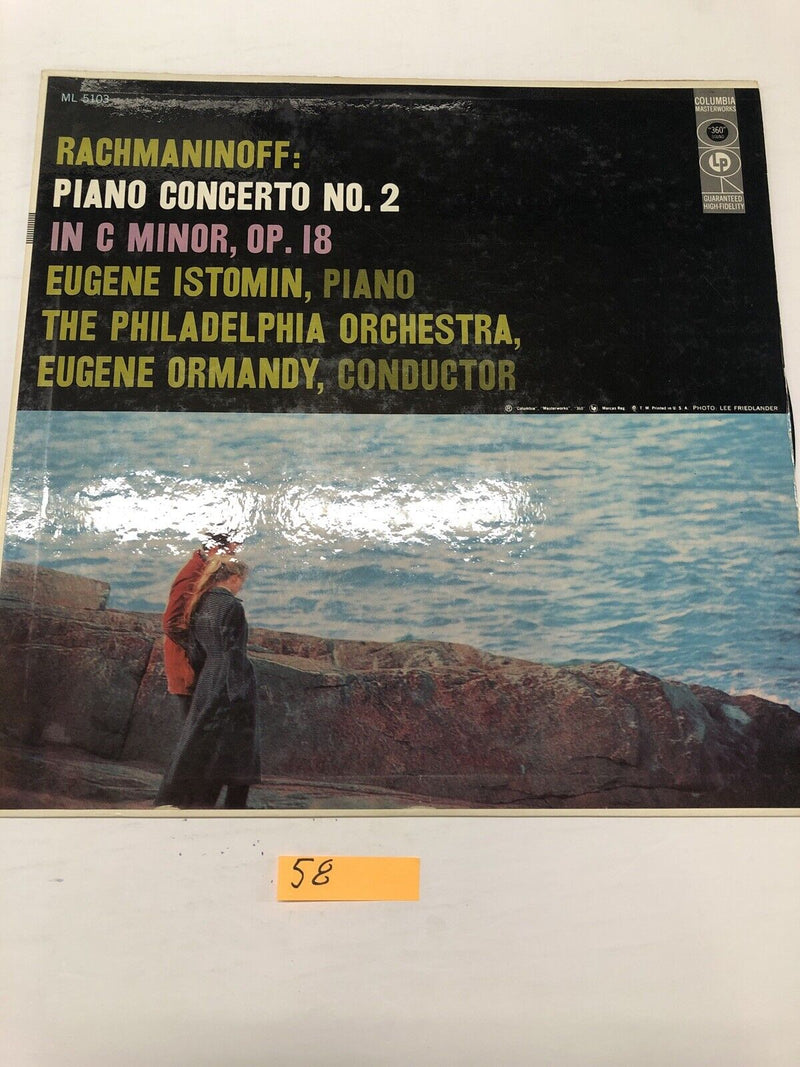 Rochmaninoff Piano Concerto No 2  Philadelphia Orchestra Vinyl LP Album