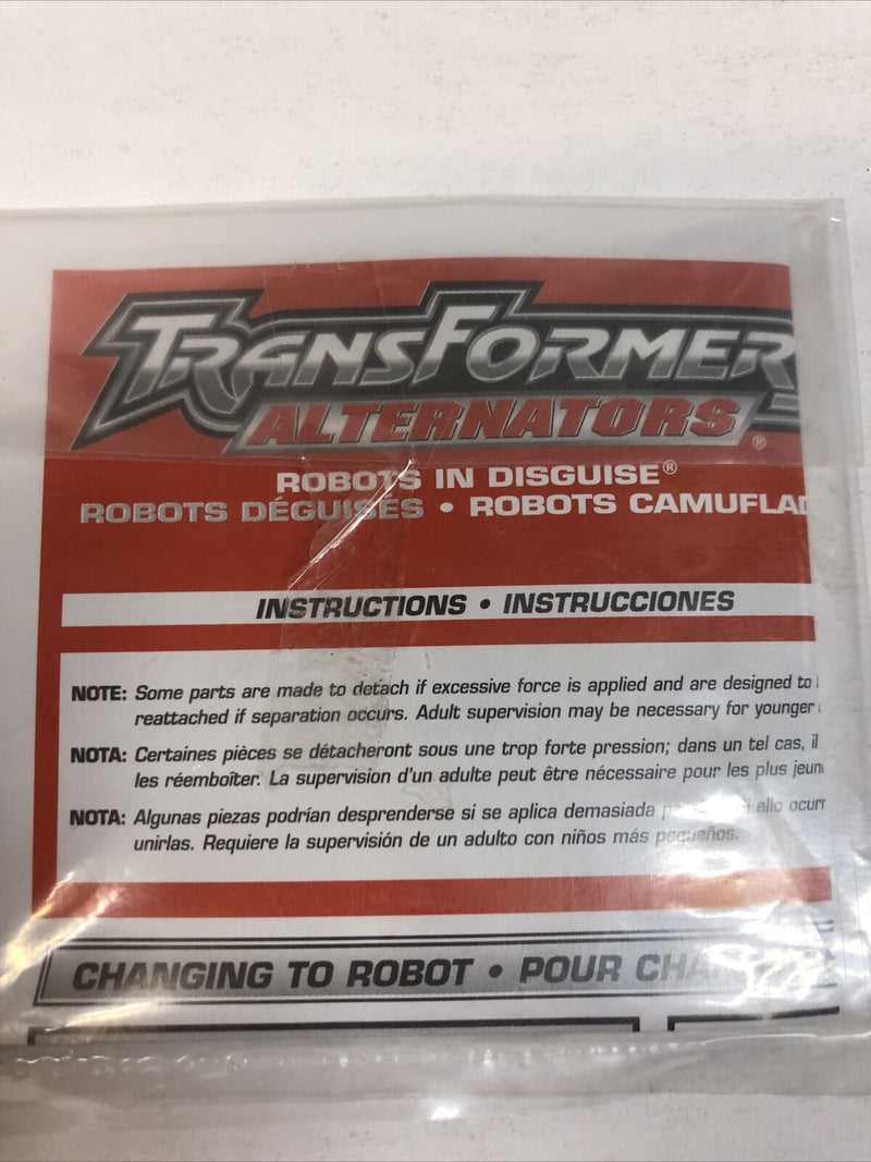 Transformers Alternators Jeep Wrangler Rollbar (2005) Complete Mint w/instruct