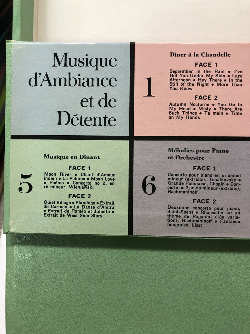 Musique  D’ambiance Et De Detente. 9  LP  Album Boxed Set Collection