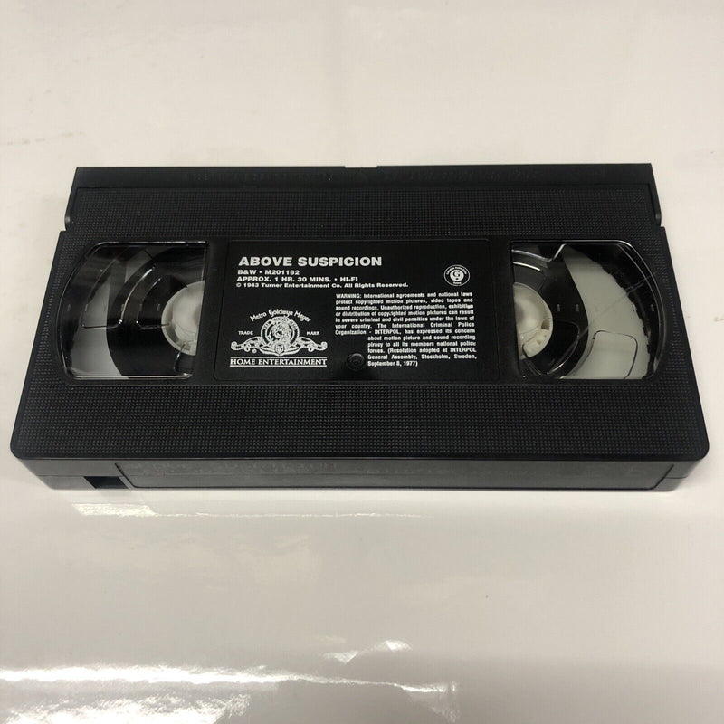 Above Suspicion (1991) VHS • MGM/UA Home Video • Joan Crawford • MacMurray