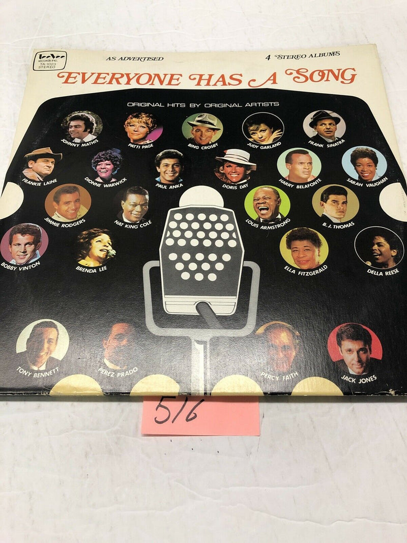 Everyone Has A Song Original Songs By Original Artists 4 Vinyl LP  Albums
