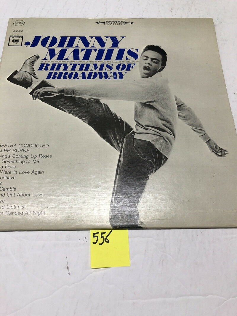 Johnny Mathis Rhythms Of Broadway Vinyl LP Album