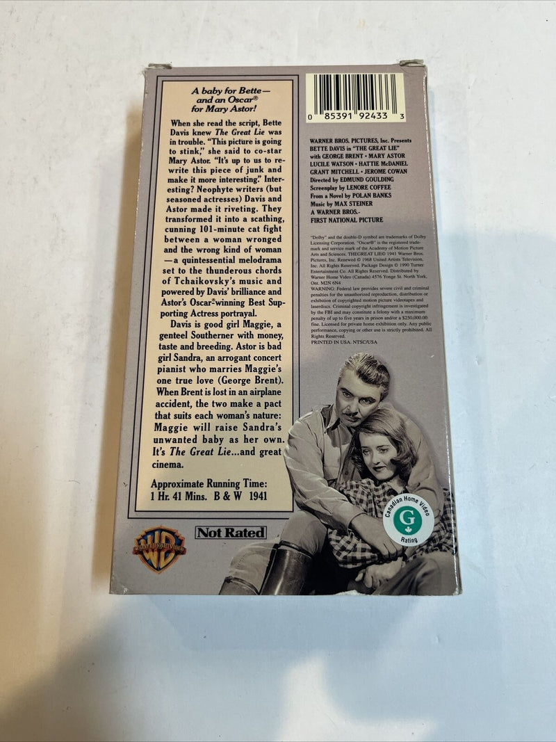 The Great Life (VHS 1990) Bette Davis • George Brent | Warner Bros