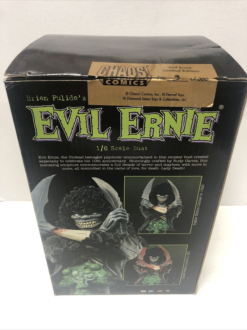 Evil Ernie 1/6 Scale Bust -Limited Edition 3/300| Pulido-Chaos Comics|COA Signed