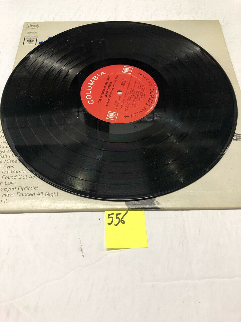 Johnny Mathis Rhythms Of Broadway Vinyl LP Album