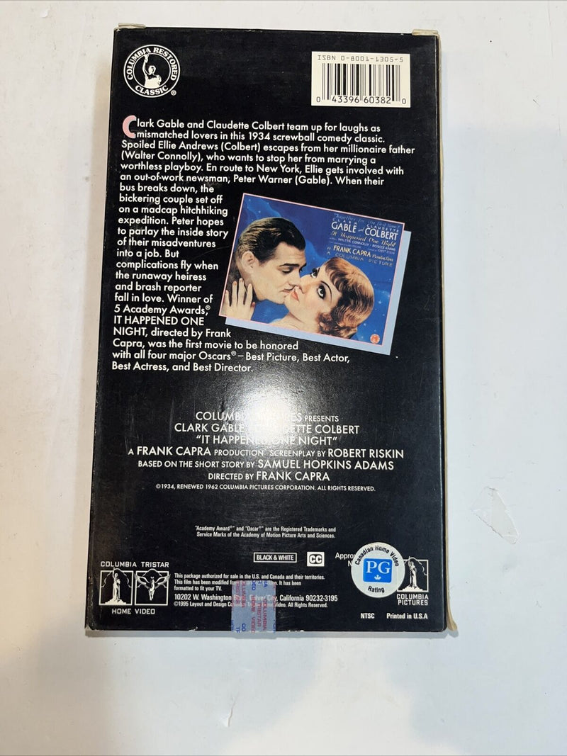It Happened One Night (VHS, 1998, Closed Captioned)