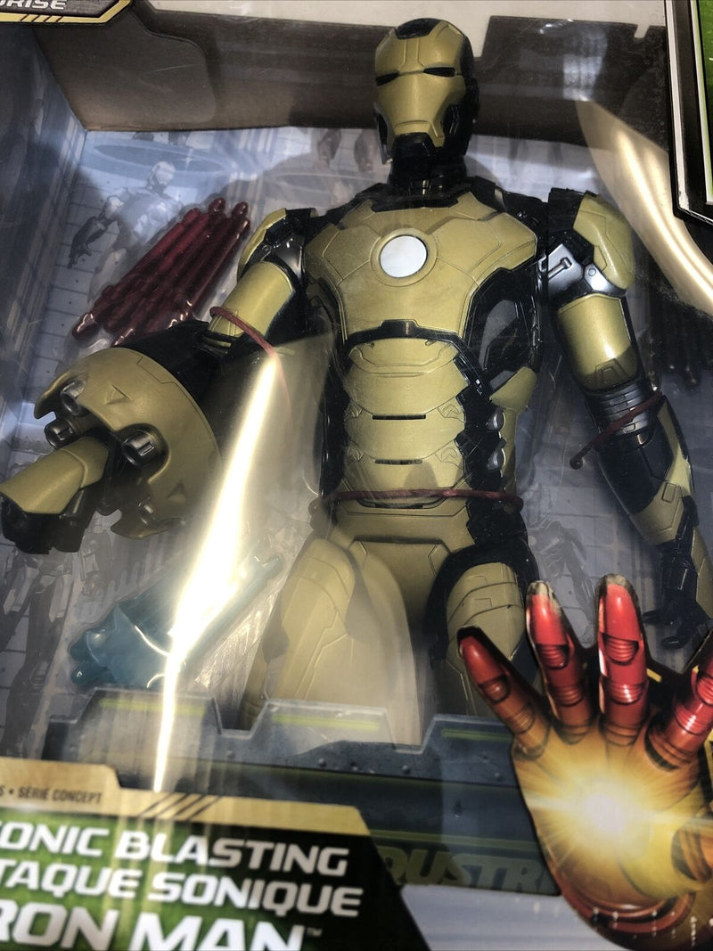 Marvel Sonic Blasting Iron Man 3 Action Figure Glow in the Dark Armor