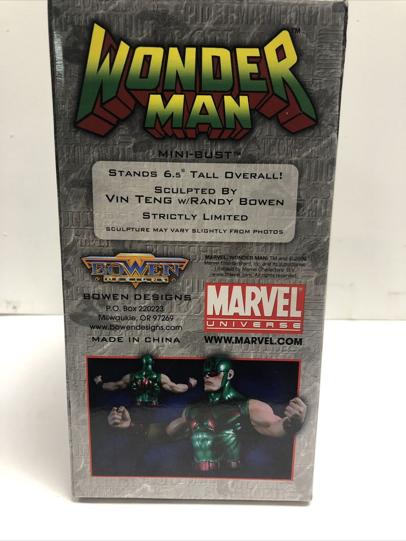 Wonder Man Marvel Mini-Bust 6.5” Sculpted By Vin Teng 2009