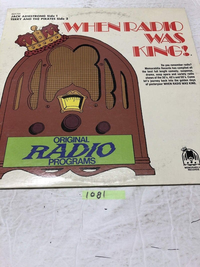 When Radio Was King With Jack Armstrong Vinyl  LP Album