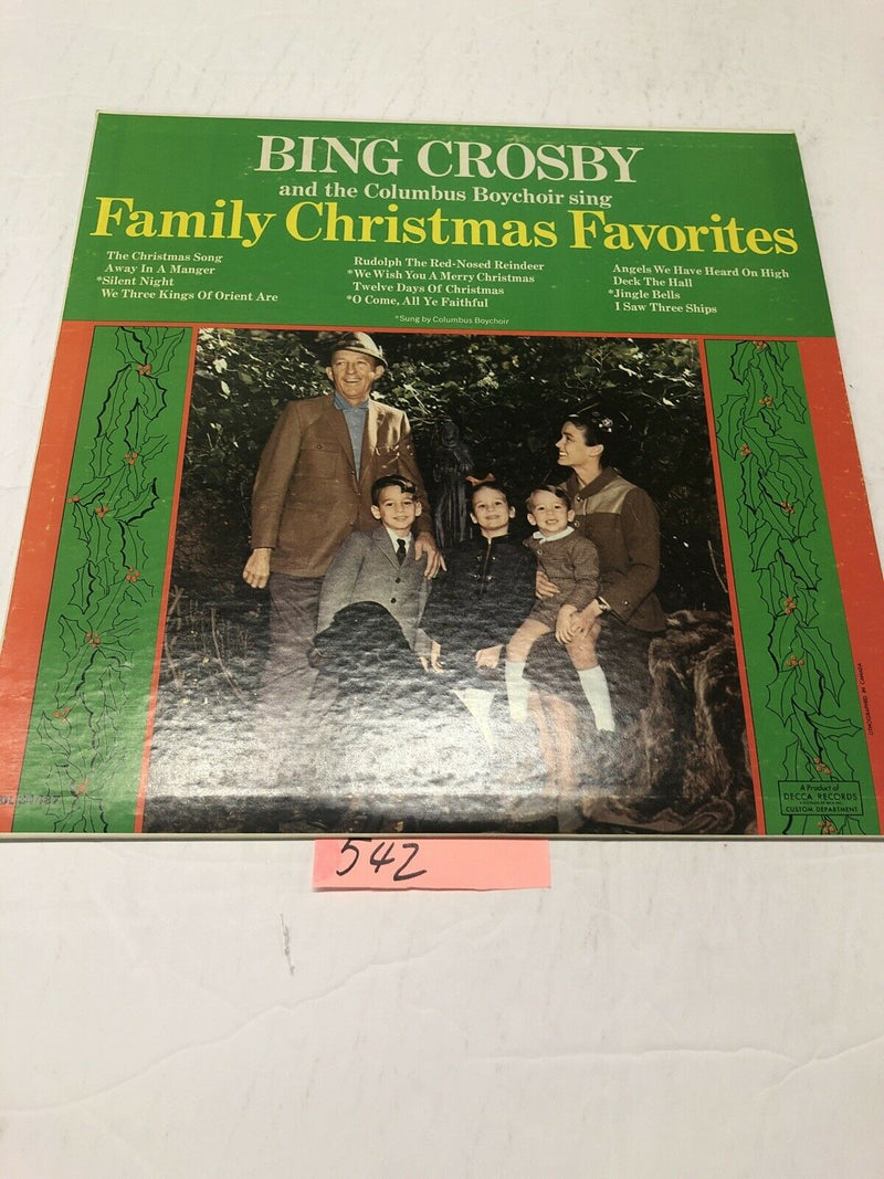Bing Crosby Family Christmas Favourites Vinyl LP  Album