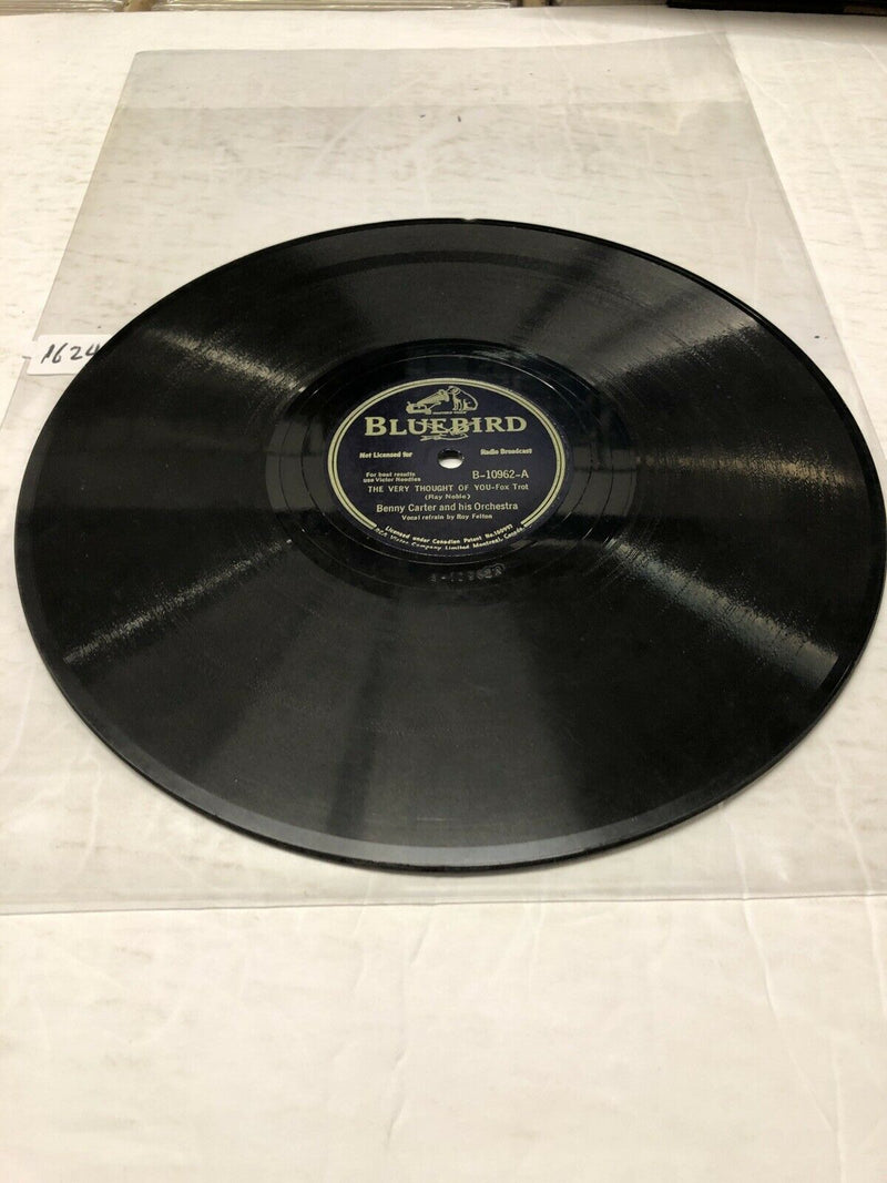 Benny Carter Orchestra The Very Thought Of You  Shellac 78RPM