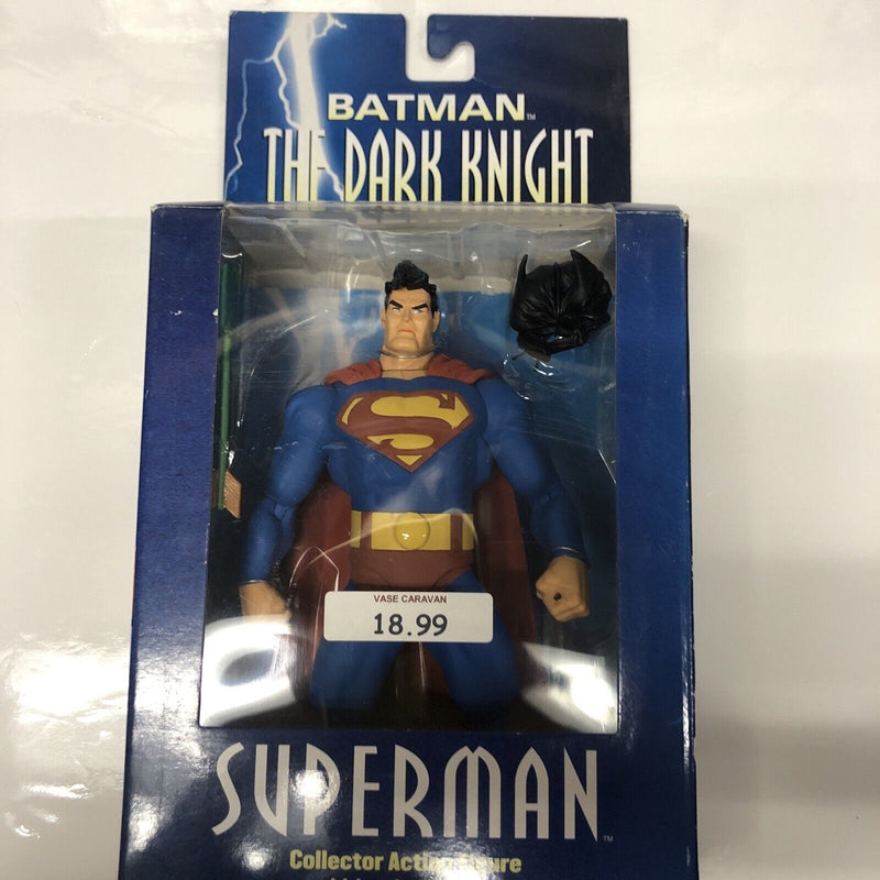 Superman Collector Action Figure With Interlocking Base (2004) • DC Direct