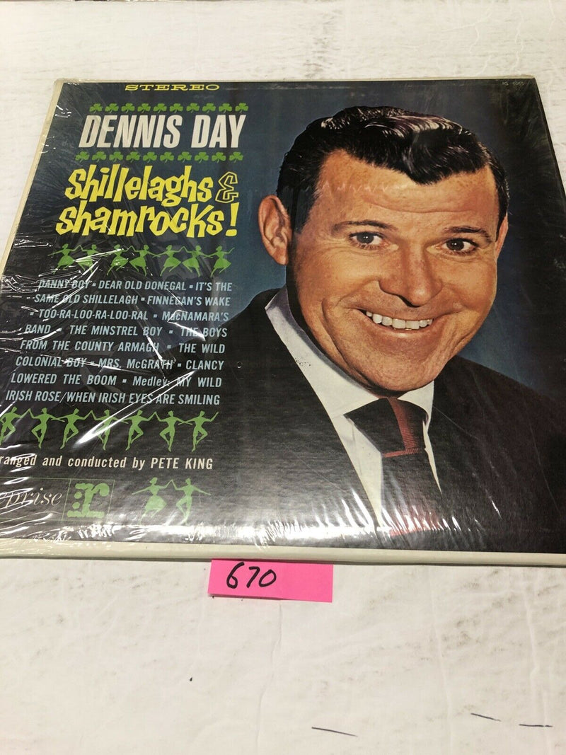 Dennis Day Shillelaghs & Shamrocks Vinyl   LP Album