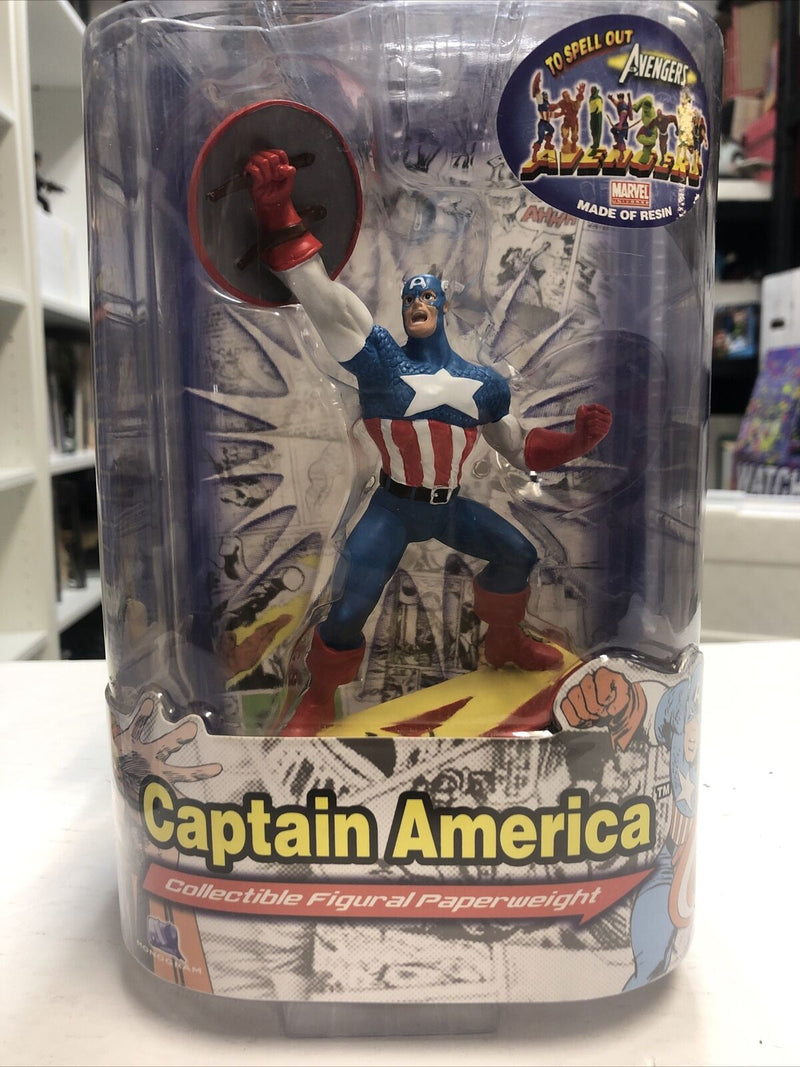 Captain America Collectible Figural Paperweight Made Of Resin Marvel Universe