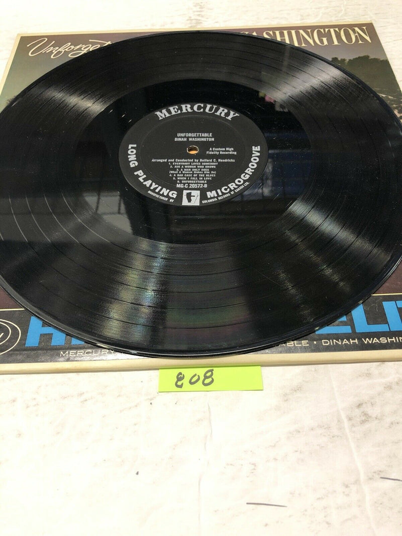 Dinah Washington Unforgettable Vinyl LP Album