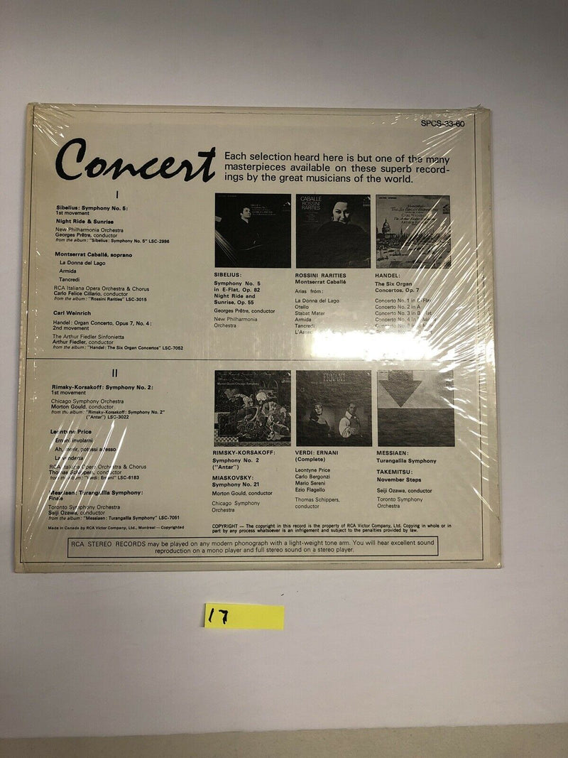 Concert Various Artists Vinyl LP Album